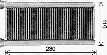 AVA MT6289 - Heat Exchanger, interior heating car-mod.net