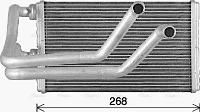 AVA MT6287 - Heat Exchanger, interior heating car-mod.net