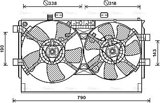 AVA MT7530 - Fan, radiator car-mod.net