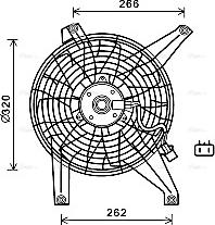 AVA MT7528 - Fan, radiator car-mod.net