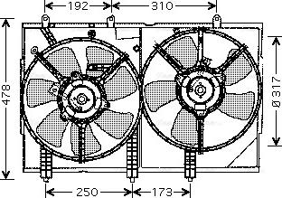 AVA MT 7523 - Fan, radiator car-mod.net