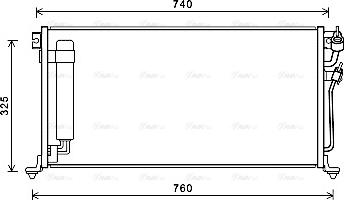 AVA MTA5220D - Condenser, air conditioning car-mod.net