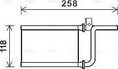 AVA MTA6254 - Heat Exchanger, interior heating car-mod.net