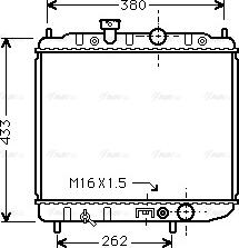AVA MTA2036 - Radiator, engine cooling car-mod.net