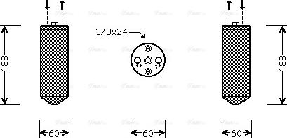 AVA MTD234 - Dryer, air conditioning car-mod.net