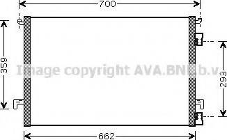 AVA OL 5457 - Condenser, air conditioning car-mod.net