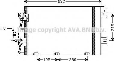 AVA OL 5366 - Condenser, air conditioning car-mod.net