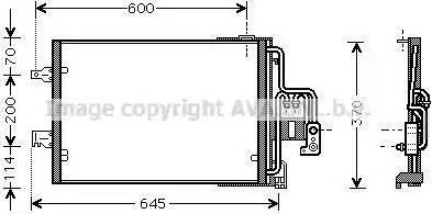 AVA OL5385D - Condenser, air conditioning car-mod.net