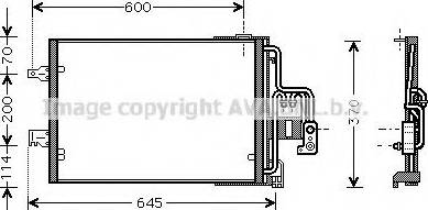 AVA OL 5385 - Condenser, air conditioning car-mod.net