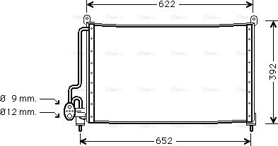 AVA OL 5229 - Condenser, air conditioning car-mod.net