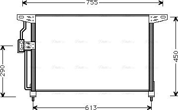 AVA OL 5228 - Condenser, air conditioning car-mod.net