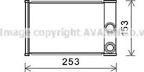 AVA OL6680 - Heat Exchanger, interior heating car-mod.net