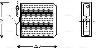 AVA OL 6240 - Heat Exchanger, interior heating car-mod.net
