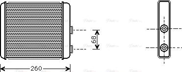AVA OL6259 - Heat Exchanger, interior heating car-mod.net