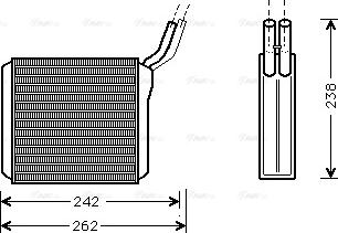 AVA OL 6205 - Heat Exchanger, interior heating car-mod.net