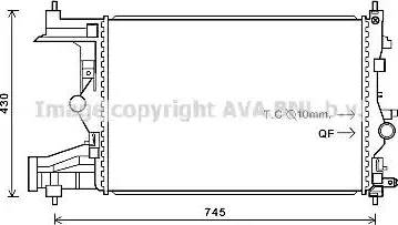 AVA OL 2485 - Radiator, engine cooling car-mod.net