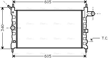 AVA OL2022 - Radiator, engine cooling car-mod.net