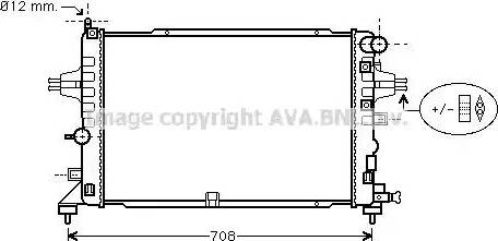 AVA OL 2381 - Radiator, engine cooling car-mod.net