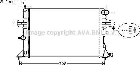 AVA OL 2296 - Radiator, engine cooling car-mod.net