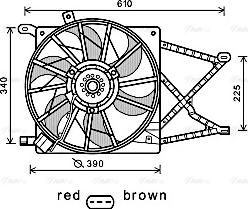AVA OL7544 - Fan, radiator car-mod.net