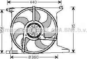AVA OL7512 - Fan, radiator car-mod.net
