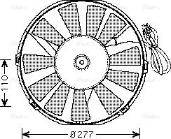 AVA OL 7523 - Fan, radiator car-mod.net