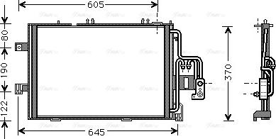 AVA OLA5369 - Condenser, air conditioning car-mod.net