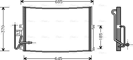 AVA OLA5274 - Condenser, air conditioning car-mod.net