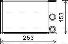 AVA OLA6680 - Heat Exchanger, interior heating car-mod.net