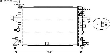 AVA OLA2381 - Radiator, engine cooling car-mod.net