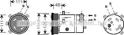 AVA OLK280 - Compressor, air conditioning car-mod.net