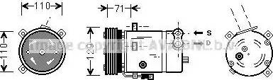 AVA OL K276 - Compressor, air conditioning car-mod.net