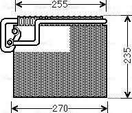 AVA OLV481 - Evaporator, air conditioning car-mod.net