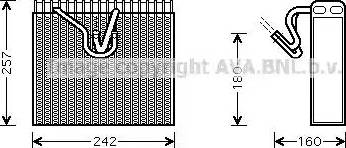 AVA OL V328 - Evaporator, air conditioning car-mod.net