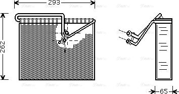 AVA OL V372 - Evaporator, air conditioning car-mod.net