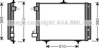 AVA PE 5295 - Condenser, air conditioning car-mod.net