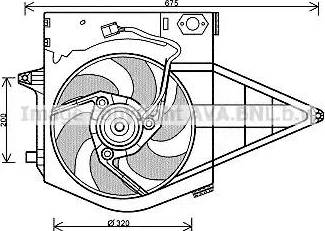 AVA PE 7546 - Fan, radiator car-mod.net