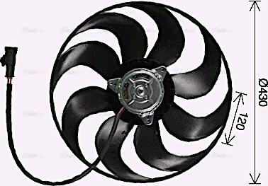 AVA PE7559 - Fan, radiator car-mod.net