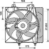 AVA PE7550 - Fan, radiator car-mod.net