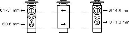 AVA PR 1048 - Expansion Valve, air conditioning car-mod.net