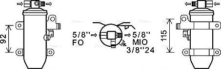 AVA RED115 - Dryer, air conditioning car-mod.net