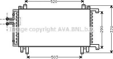 AVA RT 5184 - Condenser, air conditioning car-mod.net