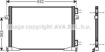 AVA RT 5400 - Condenser, air conditioning car-mod.net