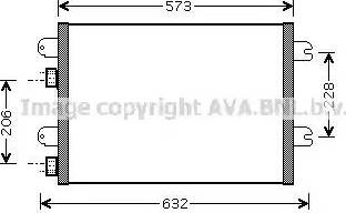 AVA RT 5317 - Condenser, air conditioning car-mod.net