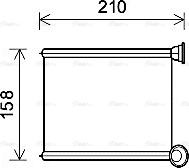 AVA RT6629 - Heat Exchanger, interior heating car-mod.net