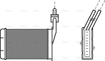 AVA RT 6101 - Heat Exchanger, interior heating car-mod.net