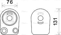 AVA RT3607 - Oil Cooler, engine oil car-mod.net