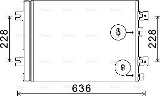 AVA RTA5467D - Condenser, air conditioning car-mod.net