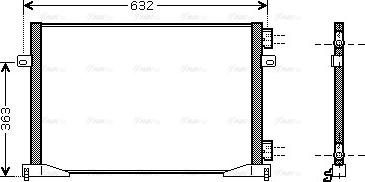 AVA RTA5339 - Condenser, air conditioning car-mod.net