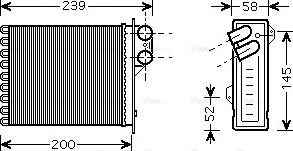 AVA RTA6398 - Heat Exchanger, interior heating car-mod.net